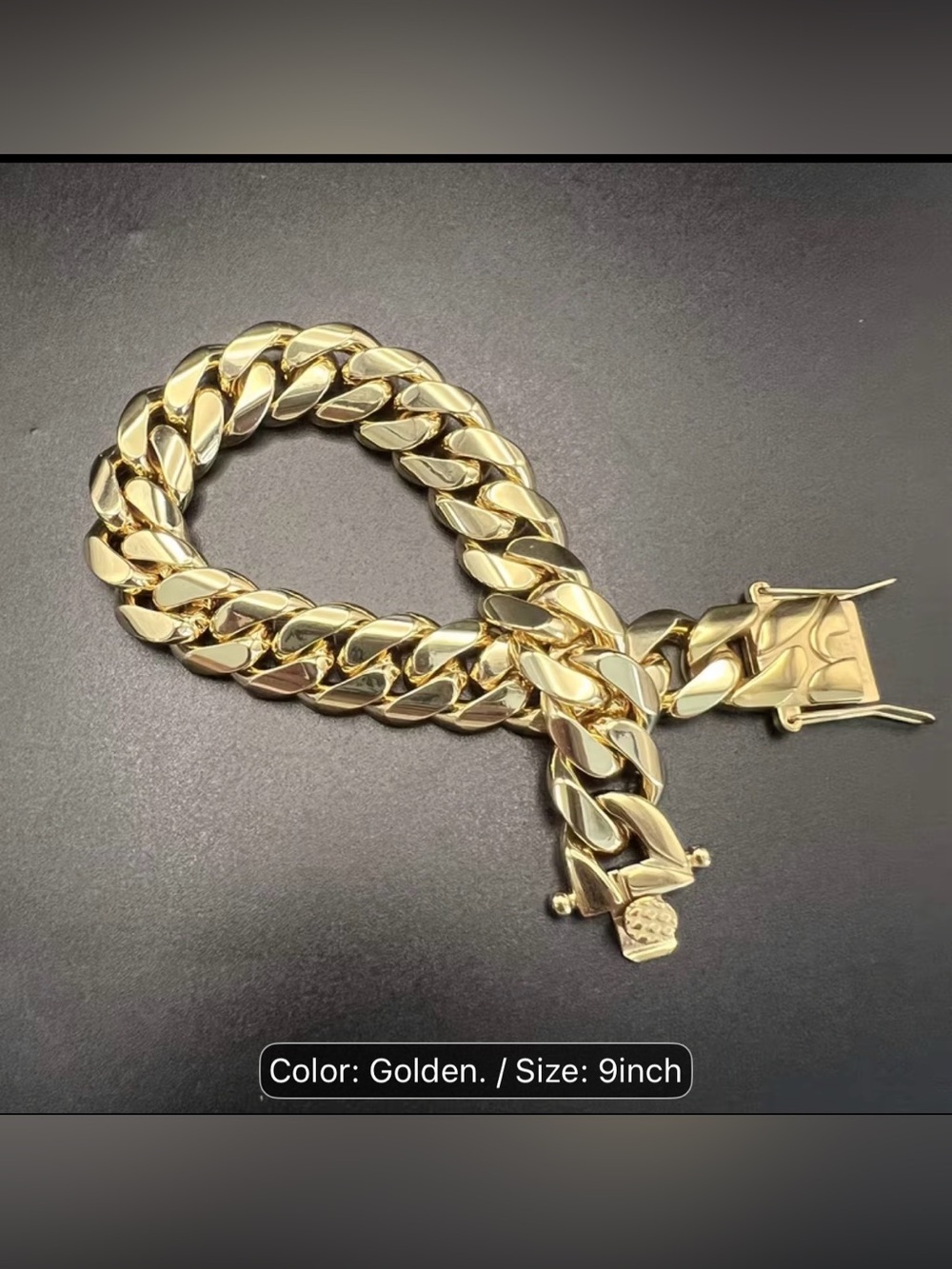 Gold Cuban Link Bracelet - Bold Chunky Chain
